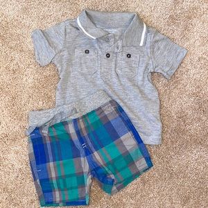NWOT BOY 12MO Polo and Shorts Set